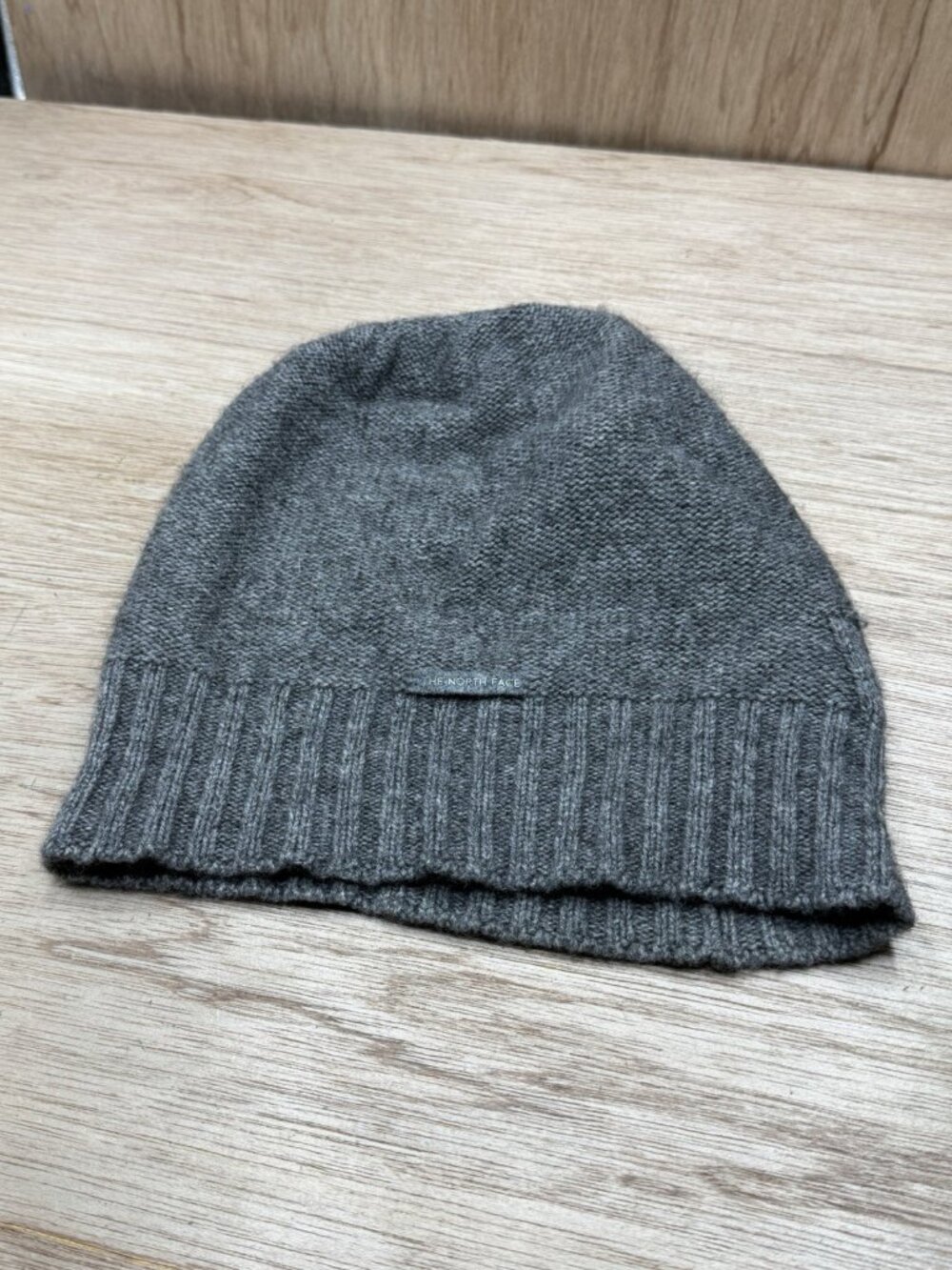 North Face Grey Beanie hat